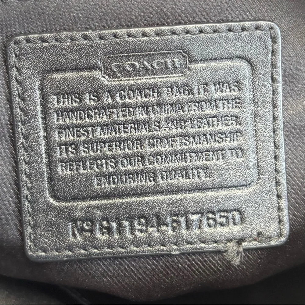 2011 Coach Ashley Satin Scarf Print Satchel
